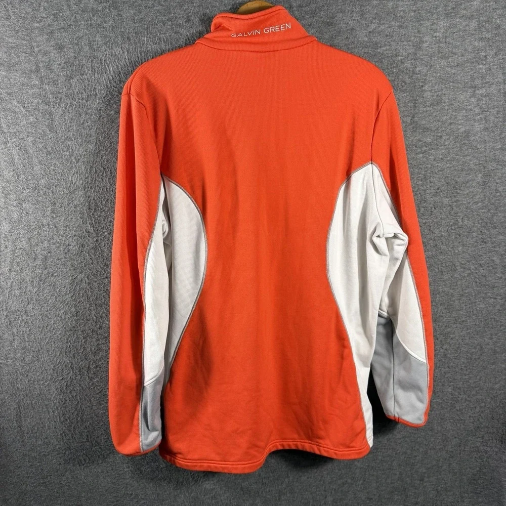 Galvin Green Insula Technology Full Zip Jacket Size XL Orange White Golf Light
